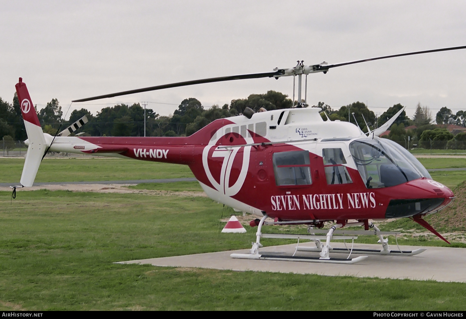 Aircraft Photo of VH-NDY | Bell 206B-3 JetRanger III | Channel 7 News | AirHistory.net #339430