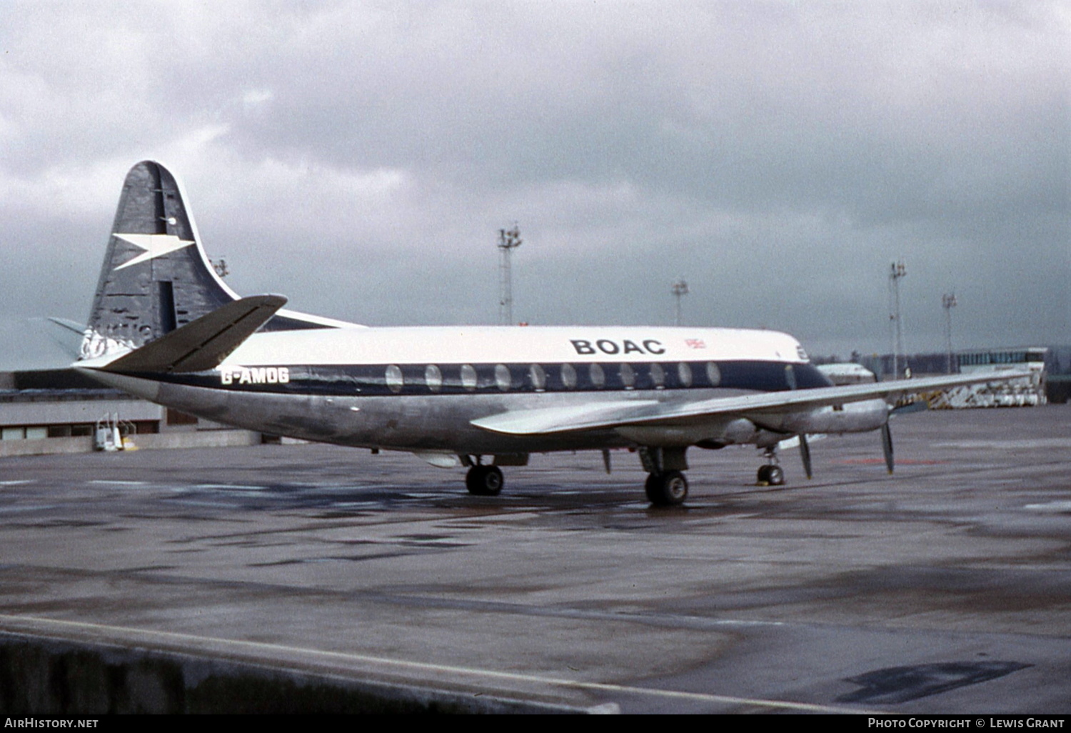 Aircraft Photo of G-AMOG | Vickers 701 Viscount | BOAC - British Overseas Airways Corporation | AirHistory.net #339434