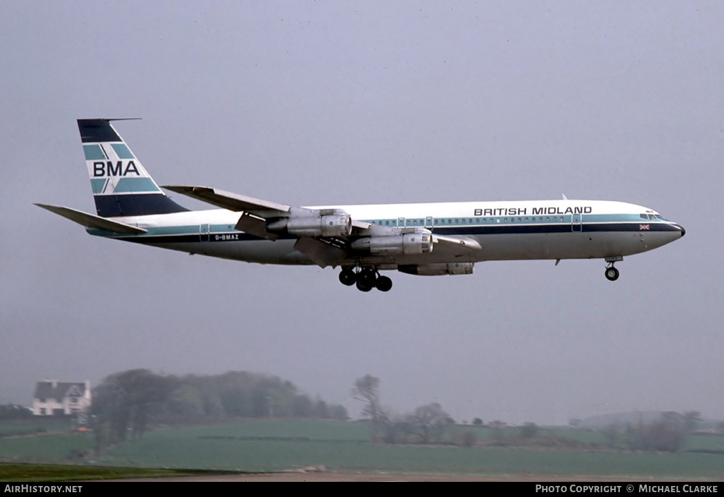 Aircraft Photo of G-BMAZ | Boeing 707-321C | British Midland Airways - BMA | AirHistory.net #339462
