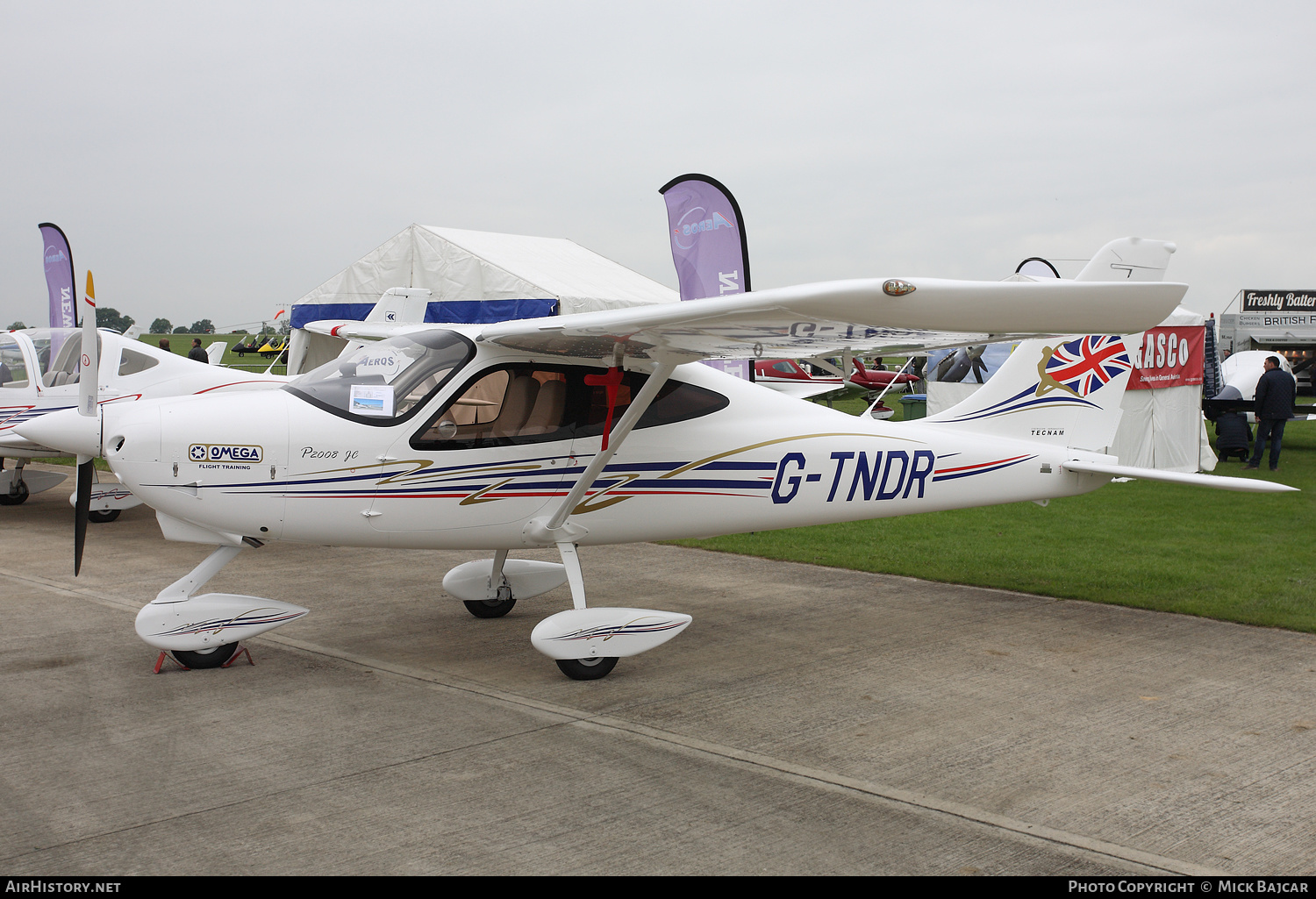 Aircraft Photo of G-TNDR | Tecnam P-2008JC | Omega Flight Taining | AirHistory.net #339491
