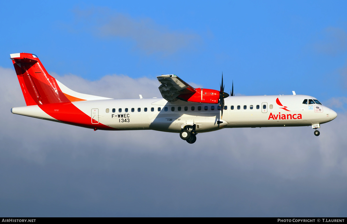 Aircraft Photo of F-WWEC | ATR ATR-72-600 (ATR-72-212A) | Avianca | AirHistory.net #339505