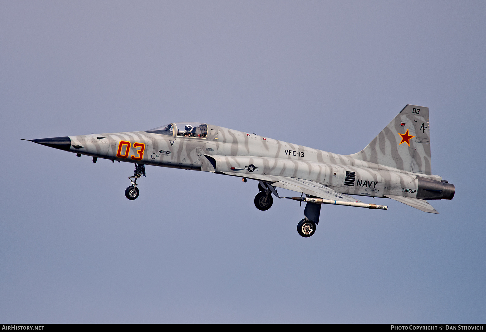 Aircraft Photo of 76-1552 | Northrop F-5N Tiger II | USA - Navy | AirHistory.net #339558