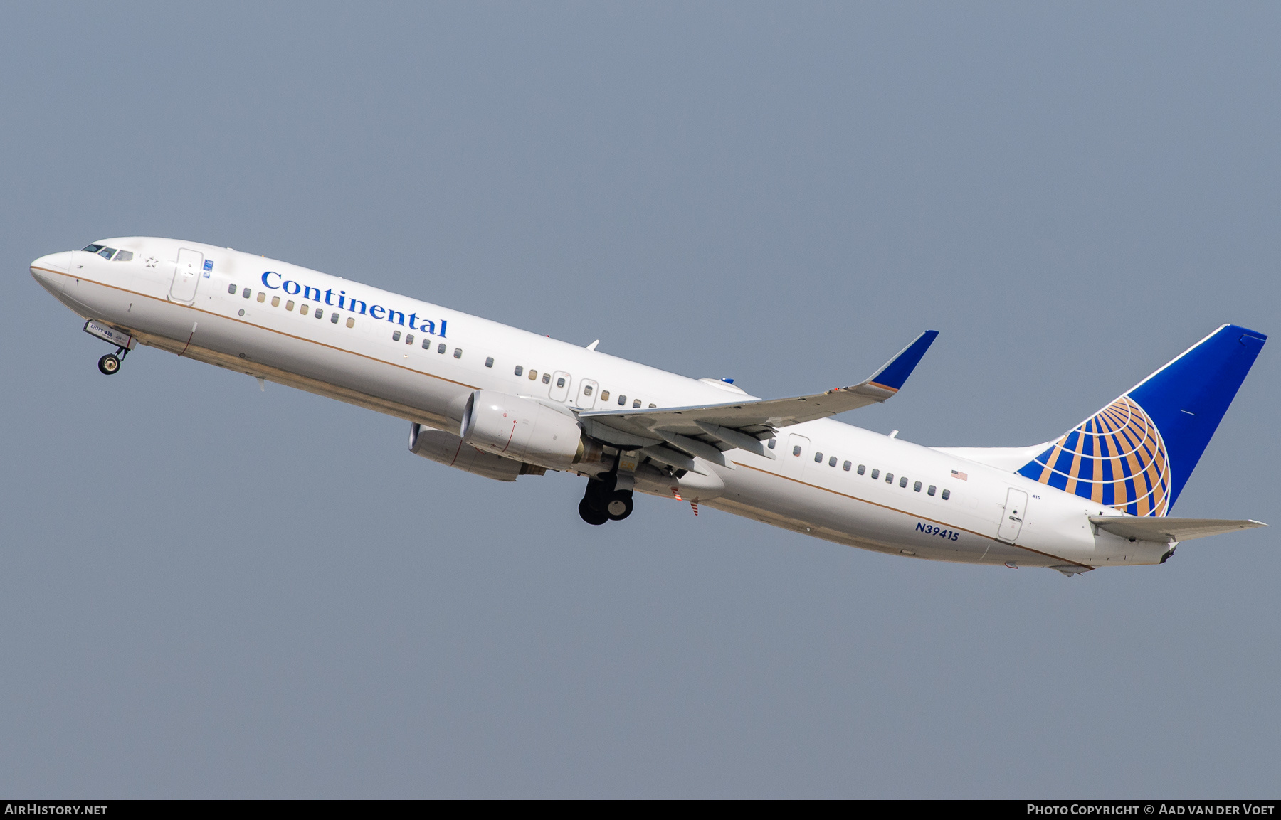 Aircraft Photo of N39415 | Boeing 737-924/ER | Continental Airlines | AirHistory.net #339564