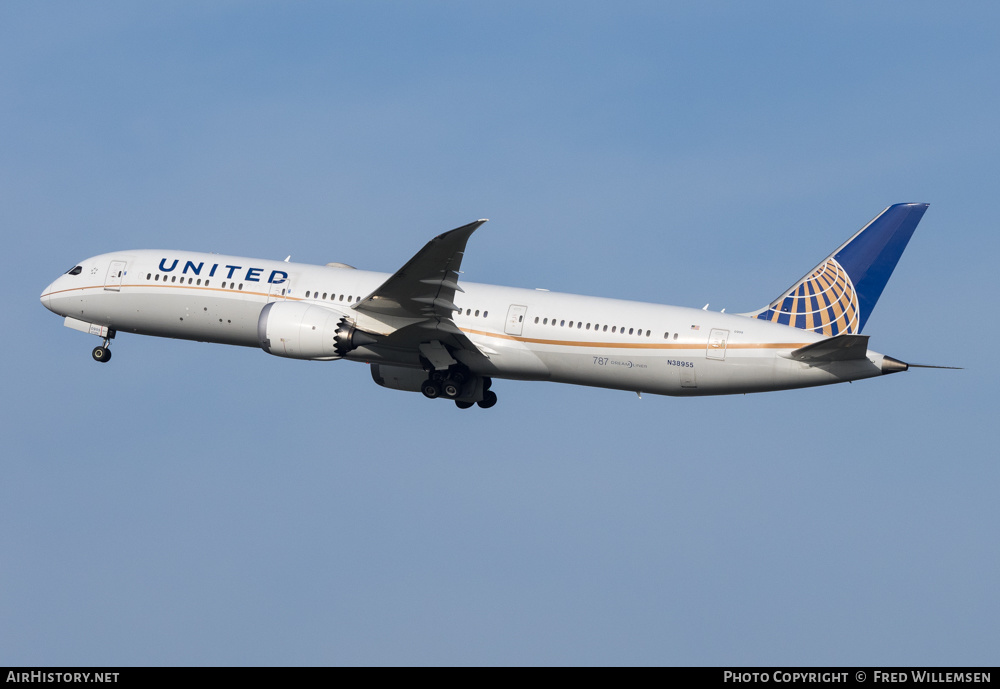 Aircraft Photo of N38955 | Boeing 787-9 Dreamliner | United Airlines | AirHistory.net #339656