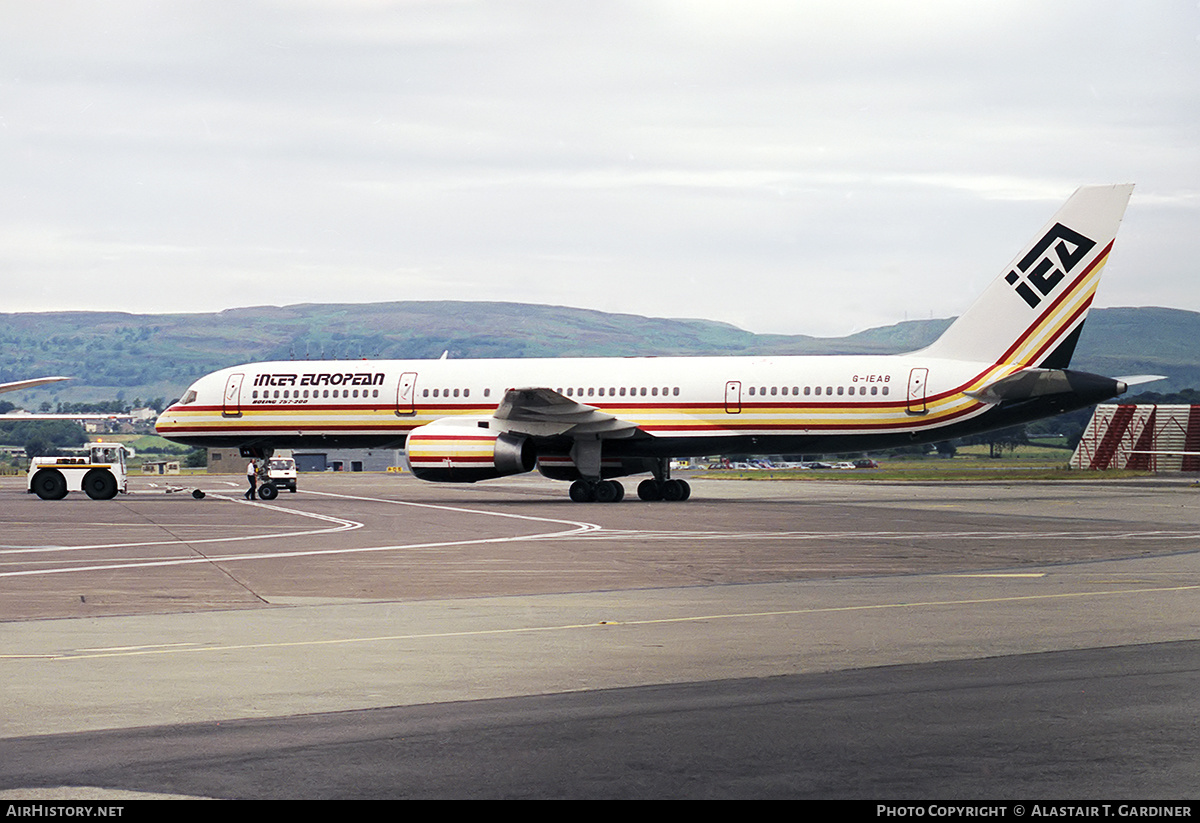 Aircraft Photo of G-IEAB | Boeing 757-23A | Inter European Airways - IEA | AirHistory.net #339689