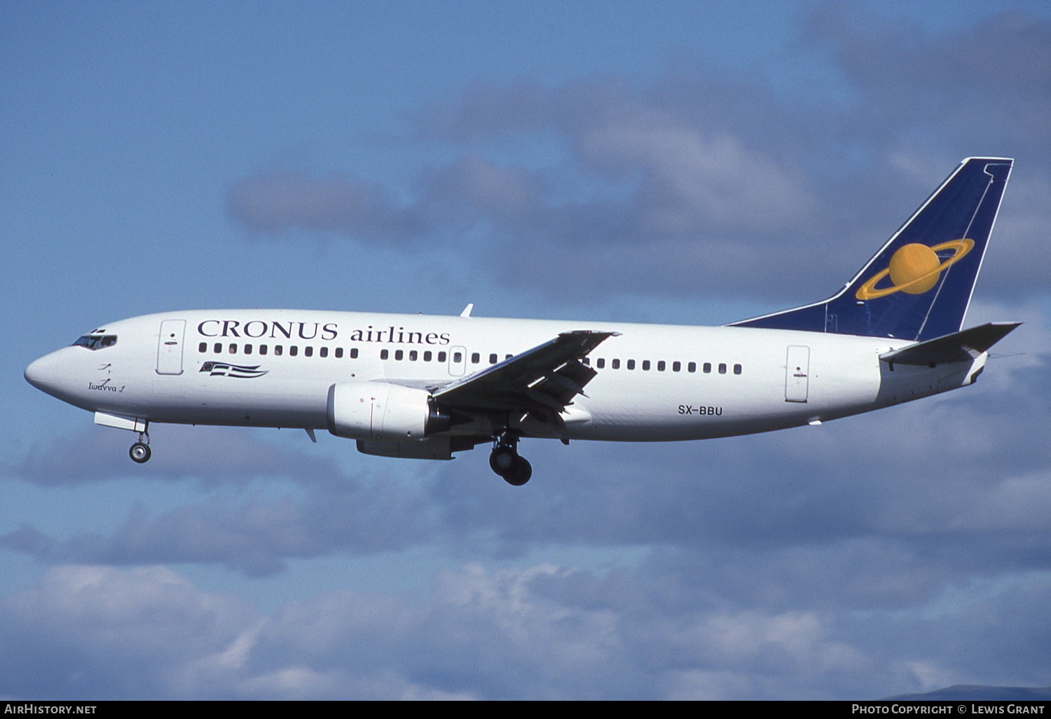 Aircraft Photo of SX-BBU | Boeing 737-33A | Cronus Airlines | AirHistory.net #339711