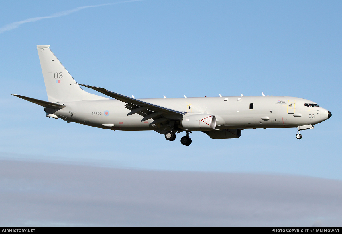 Aircraft Photo of ZP803 | Boeing P-8A Poseidon MRA1 | UK - Air Force | AirHistory.net #339769