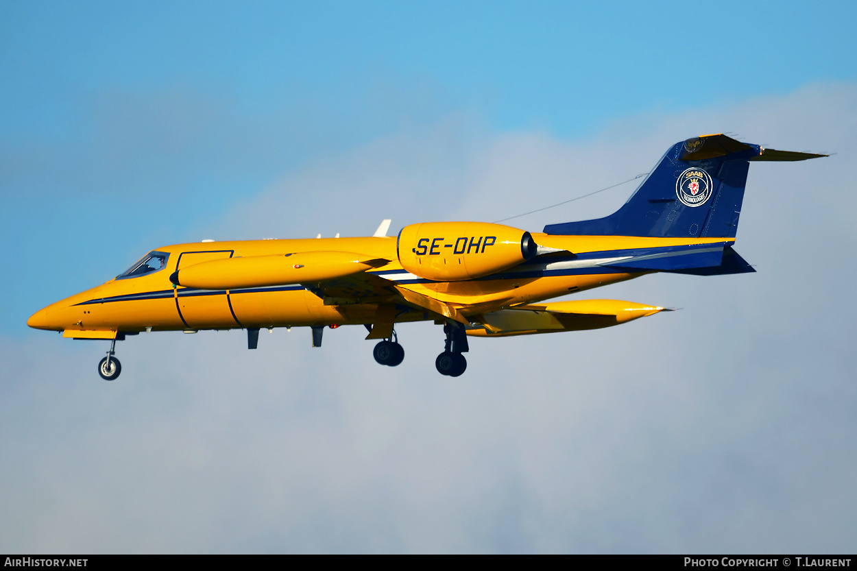 Aircraft Photo of SE-DHP | Gates Learjet 35A | Saab Technologies | AirHistory.net #339785