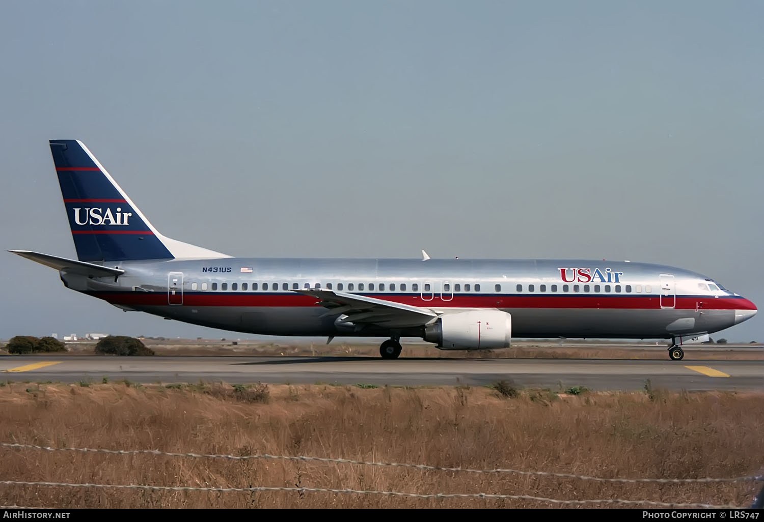 Aircraft Photo of N431US | Boeing 737-4B7 | USAir | AirHistory.net #339839