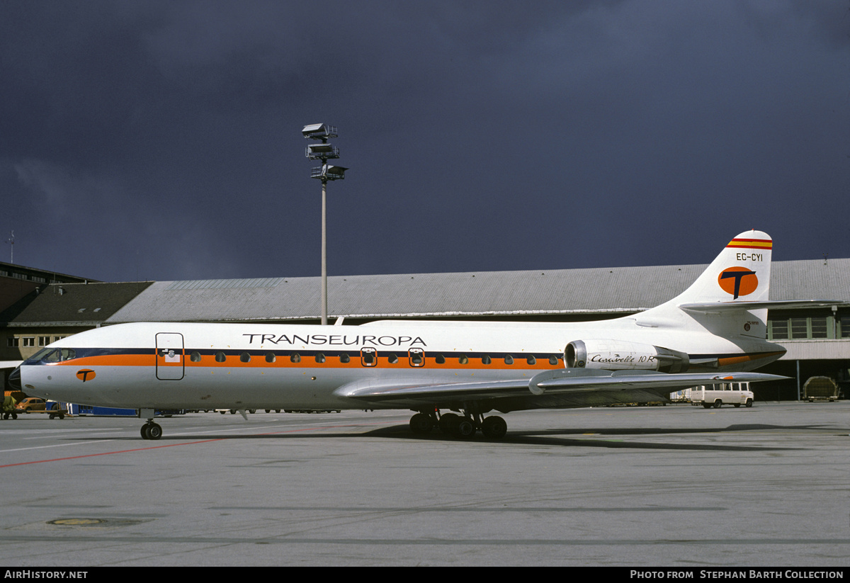 Aircraft Photo of EC-CYI | Sud SE-210 Caravelle 10B1R | Trans Europa | AirHistory.net #339864