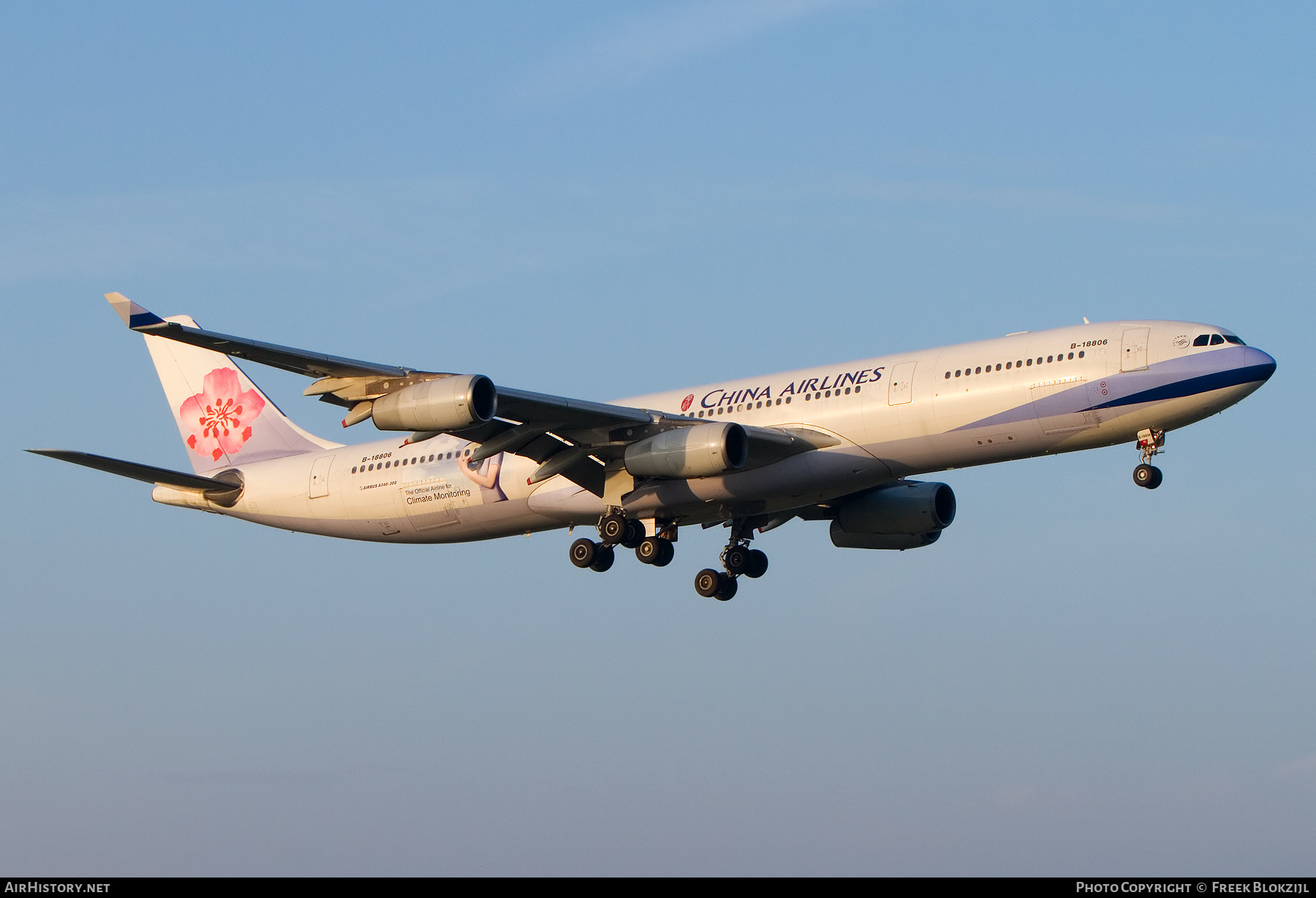 Aircraft Photo of B-18806 | Airbus A340-313X | China Airlines | AirHistory.net #339885