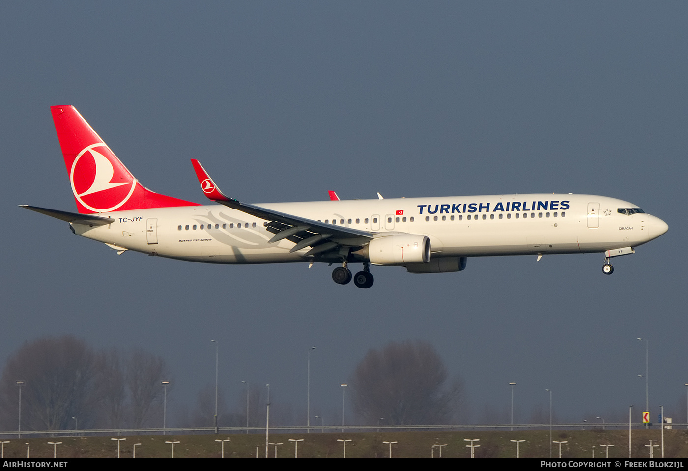 Aircraft Photo of TC-JYF | Boeing 737-9F2/ER | Turkish Airlines | AirHistory.net #339890