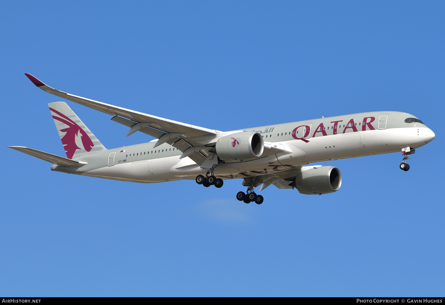 Aircraft Photo of A7-AME | Airbus A350-941 | Qatar Airways | AirHistory.net #339915