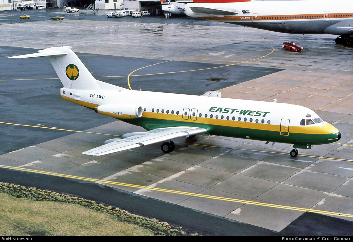 Aircraft Photo of VH-EWD | Fokker F28-4000 Fellowship | East-West Airlines | AirHistory.net #339916