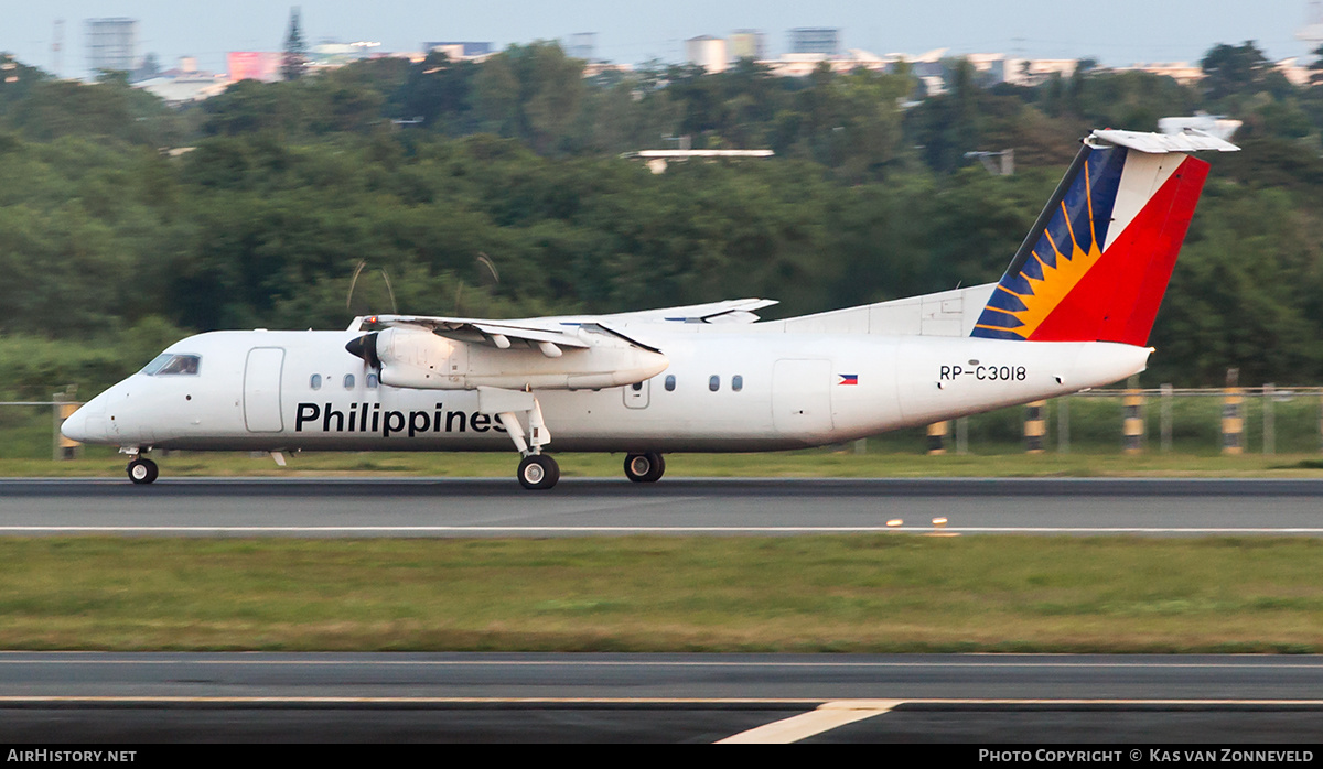 Aircraft Photo of RP-C3018 | Bombardier DHC-8-314Q Dash 8 | Philippine Airlines | AirHistory.net #339936