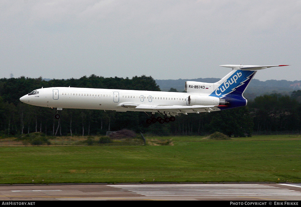 Aircraft Photo of RA-85743 | Tupolev Tu-154M | Sibir - Siberia Airlines | AirHistory.net #339960