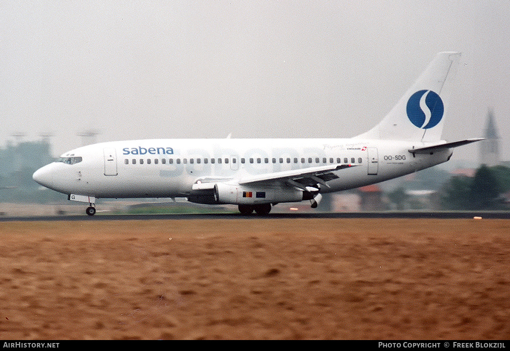 Aircraft Photo of OO-SDG | Boeing 737-229/Adv | Sabena | AirHistory.net #339997