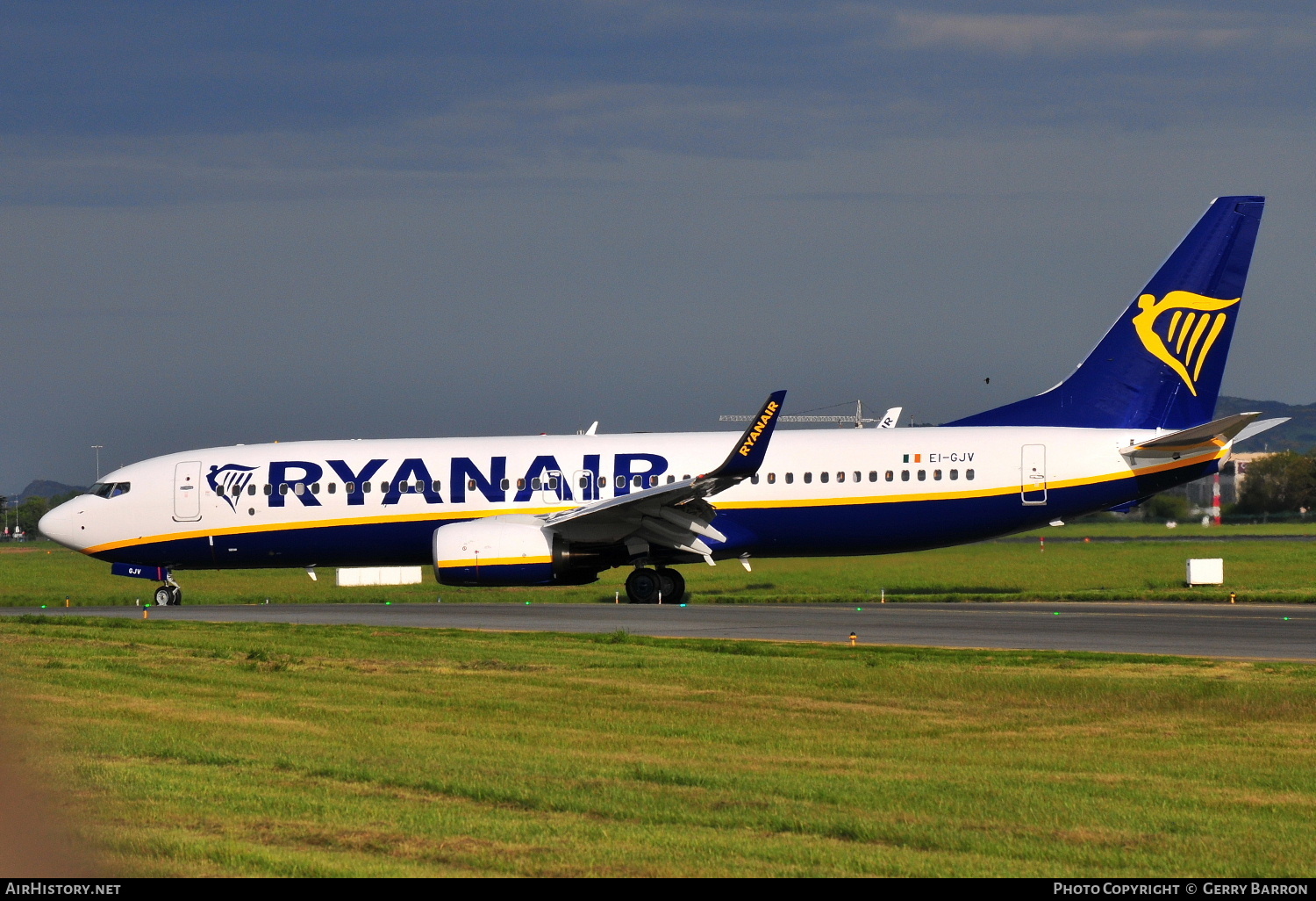 Aircraft Photo of EI-GJV | Boeing 737-800 | Ryanair | AirHistory.net #340015
