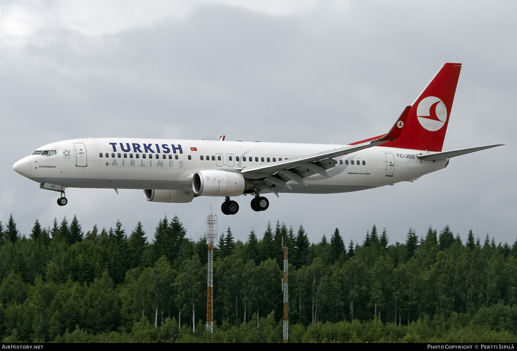 Aircraft Photo of TC-JGS | Boeing 737-8F2 | Turkish Airlines | AirHistory.net #340027