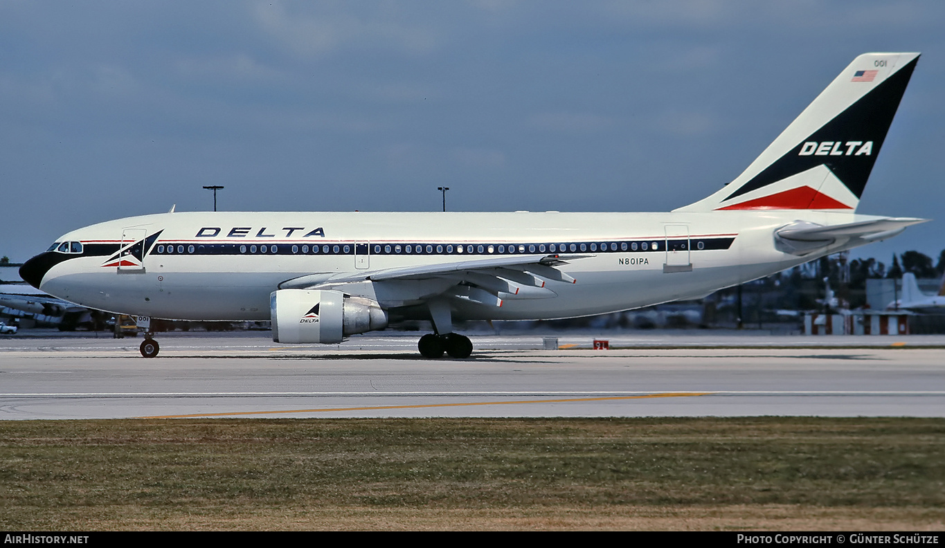 Aircraft Photo of N801PA | Airbus A310-222 | Delta Air Lines | AirHistory.net #340090