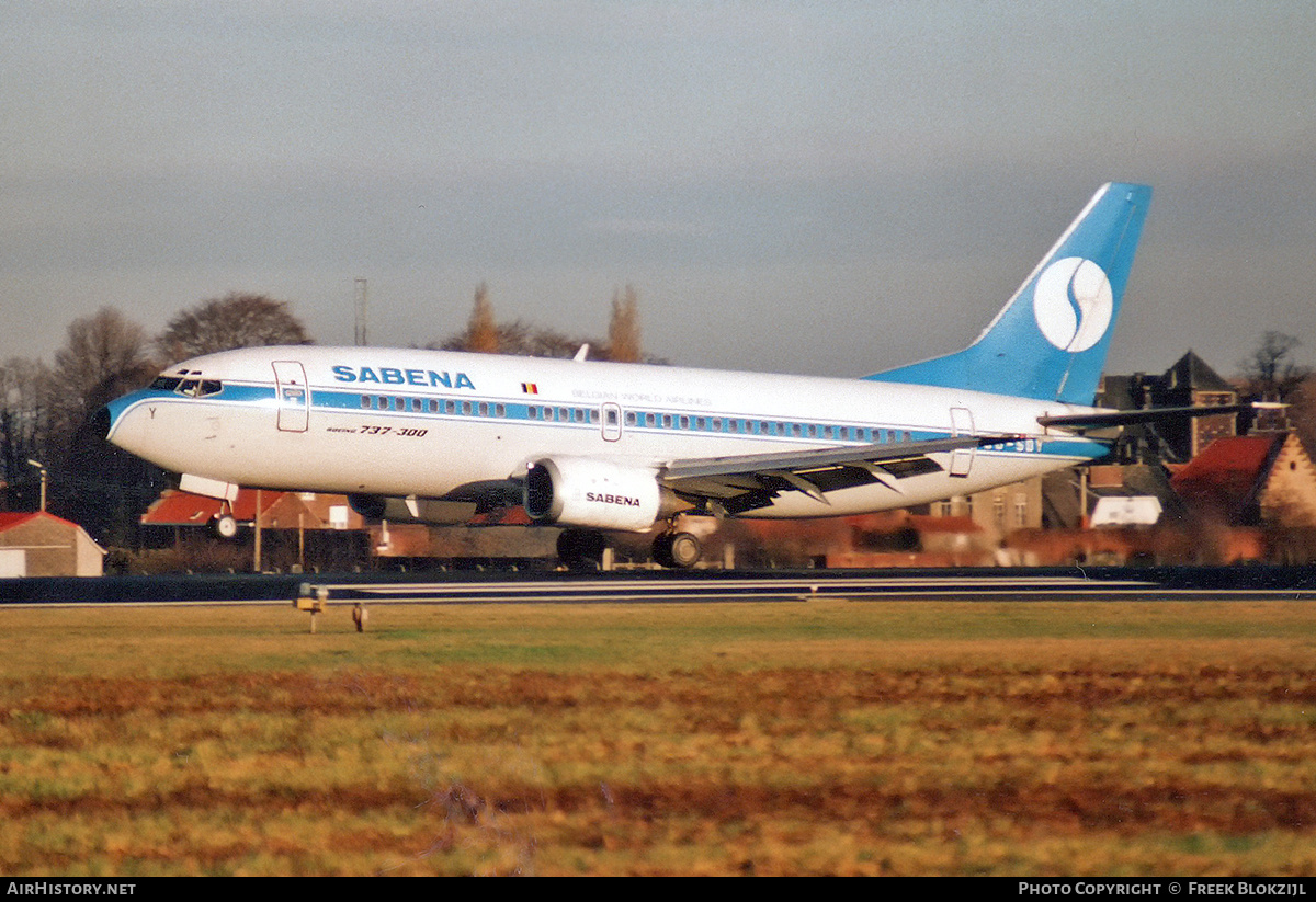 Aircraft Photo of OO-SDY | Boeing 737-329 | Sabena | AirHistory.net #340093