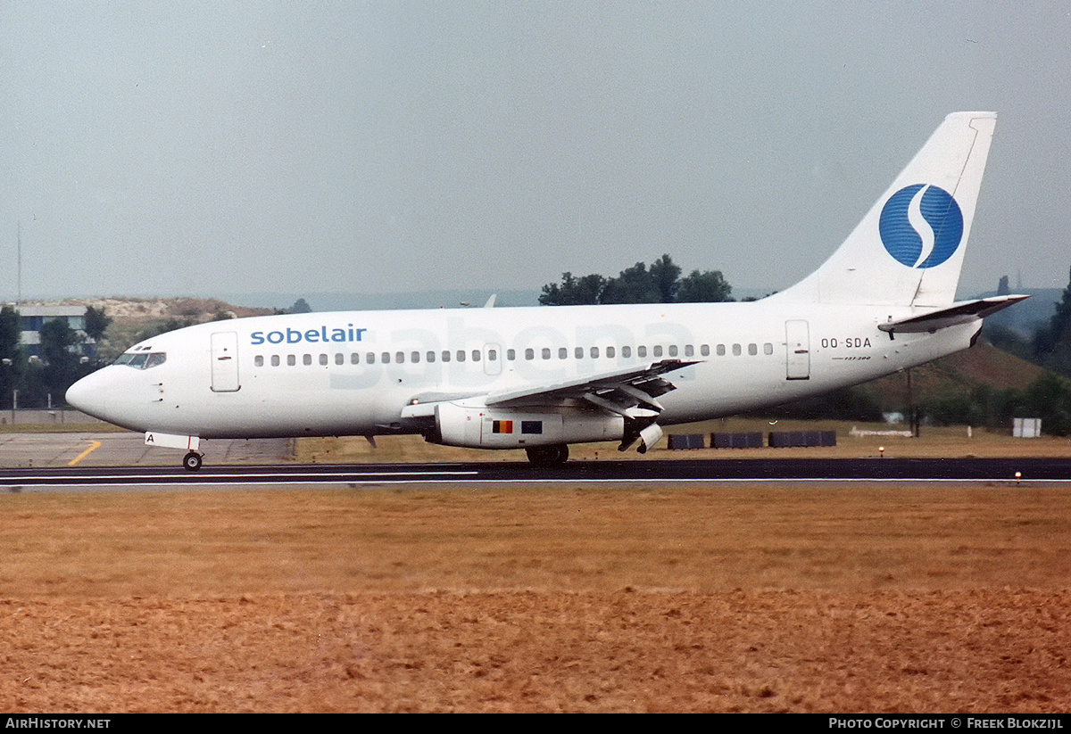 Aircraft Photo of OO-SDA | Boeing 737-229/Adv | Sobelair | AirHistory.net #340094