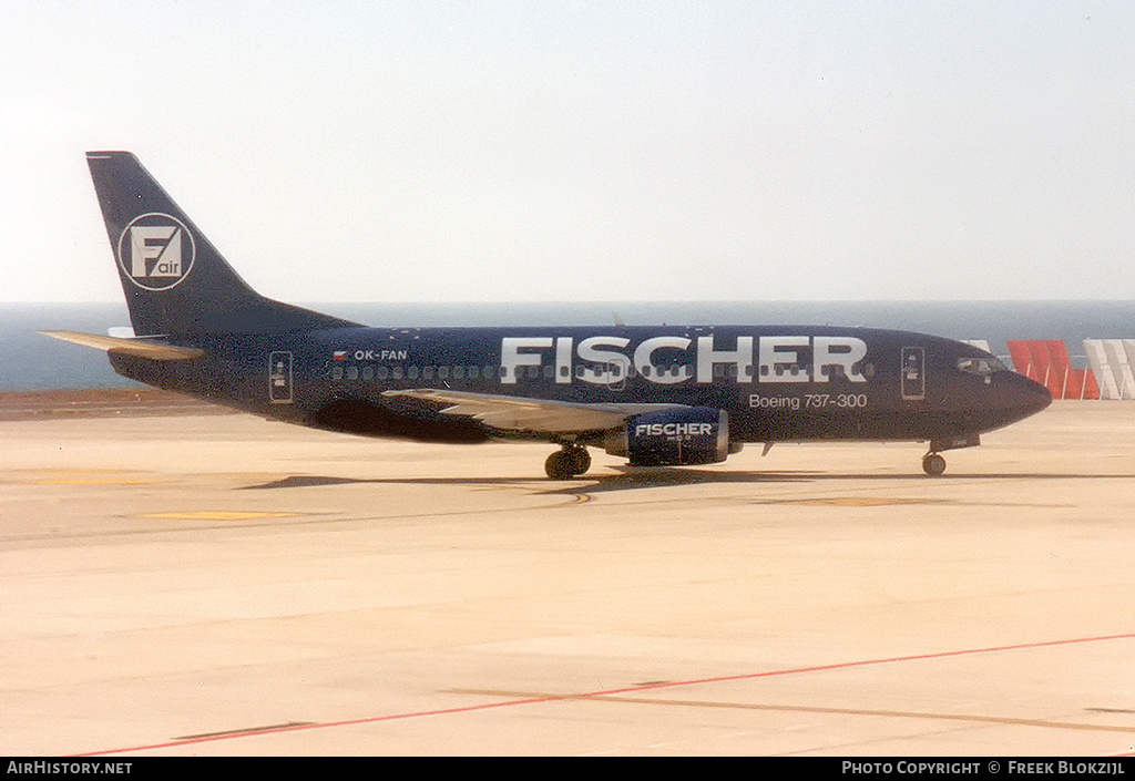 Aircraft Photo of OK-FAN | Boeing 737-33A | Fischer Air | AirHistory.net #340102