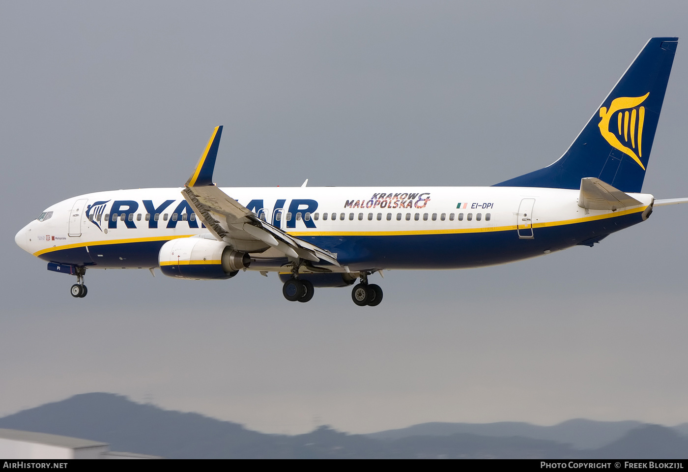 Aircraft Photo of EI-DPI | Boeing 737-8AS | Ryanair | AirHistory.net #340182