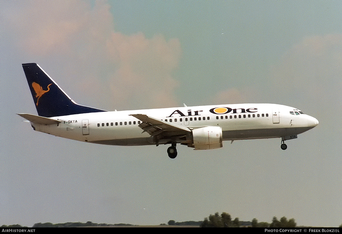 Aircraft Photo of F-GKTA | Boeing 737-3M8 | Air One | AirHistory.net #340186