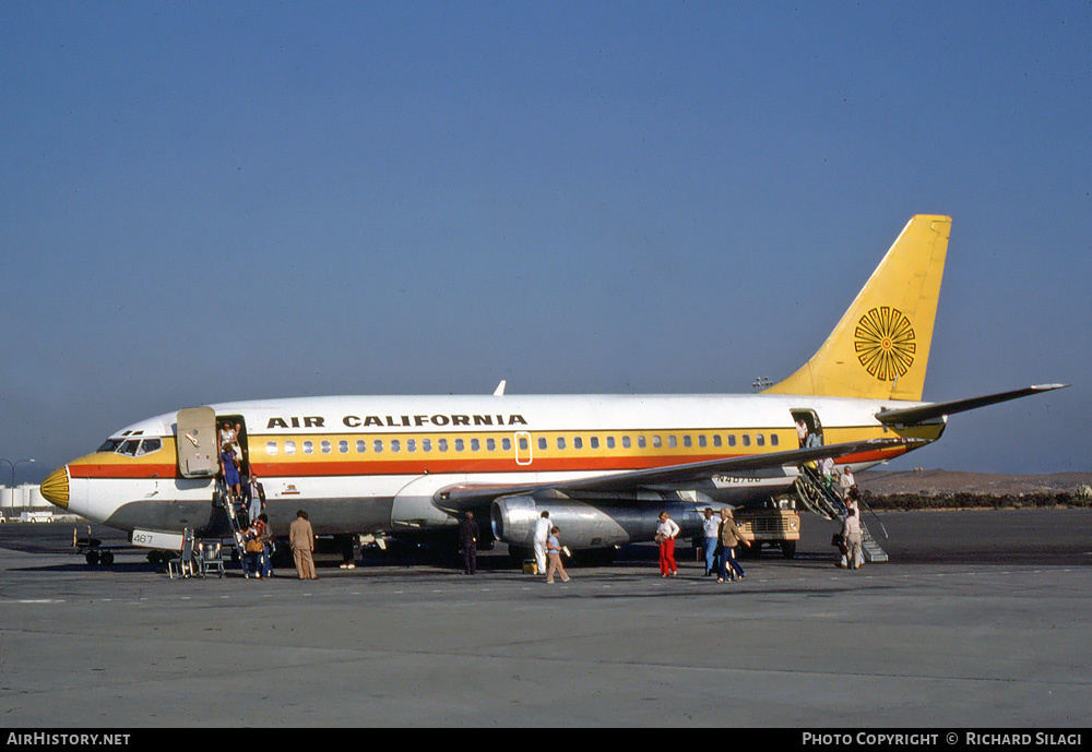 Aircraft Photo of N467GB | Boeing 737-293 | Air California | AirHistory.net #340299