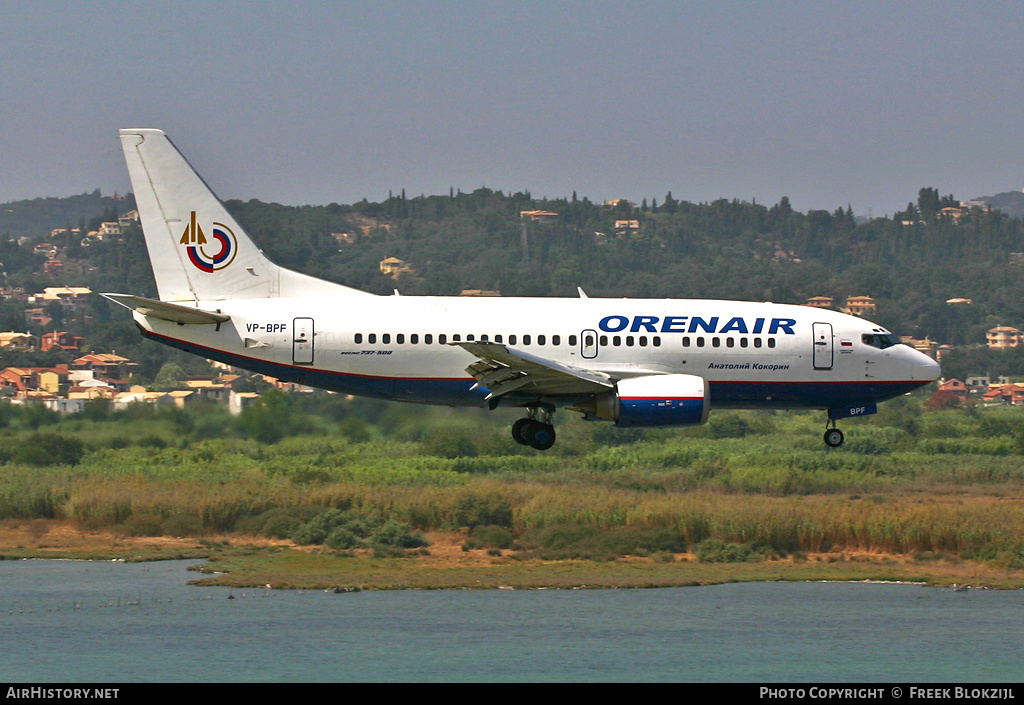 Aircraft Photo of VP-BPF | Boeing 737-5H6 | Orenair | AirHistory.net #340357