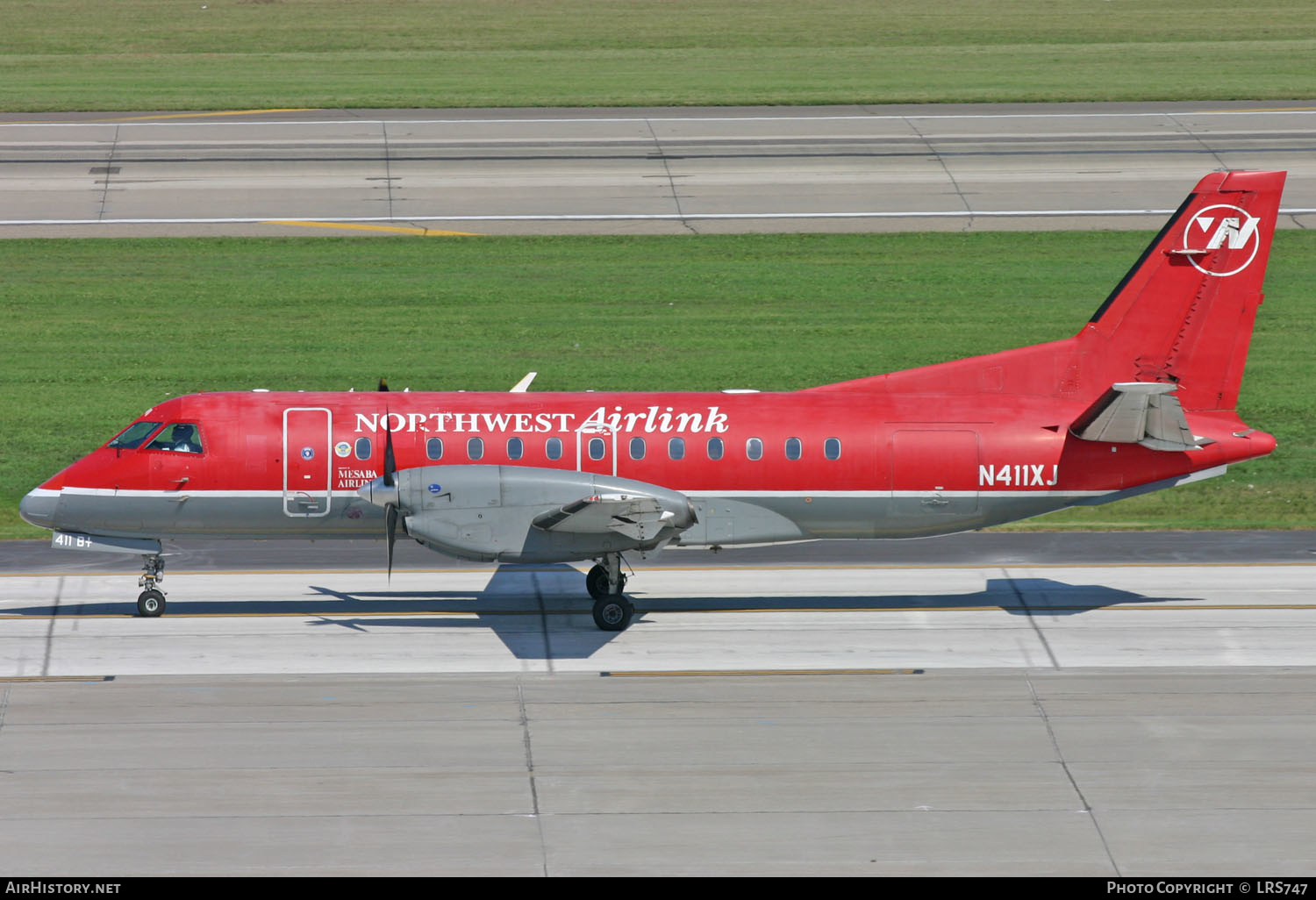 Aircraft Photo of N411XJ | Saab 340B | Northwest Airlink | AirHistory.net #340359