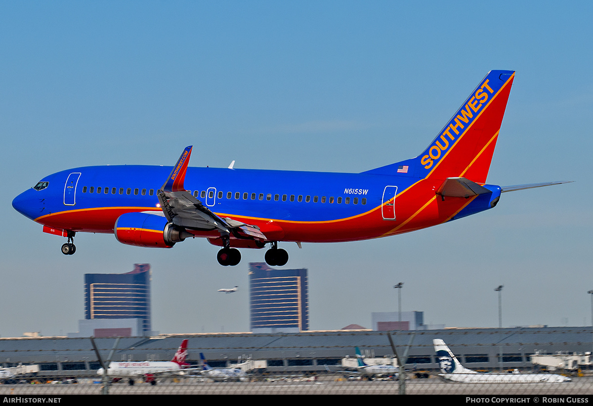Aircraft Photo of N615SW | Boeing 737-3H4 | Southwest Airlines | AirHistory.net #340402
