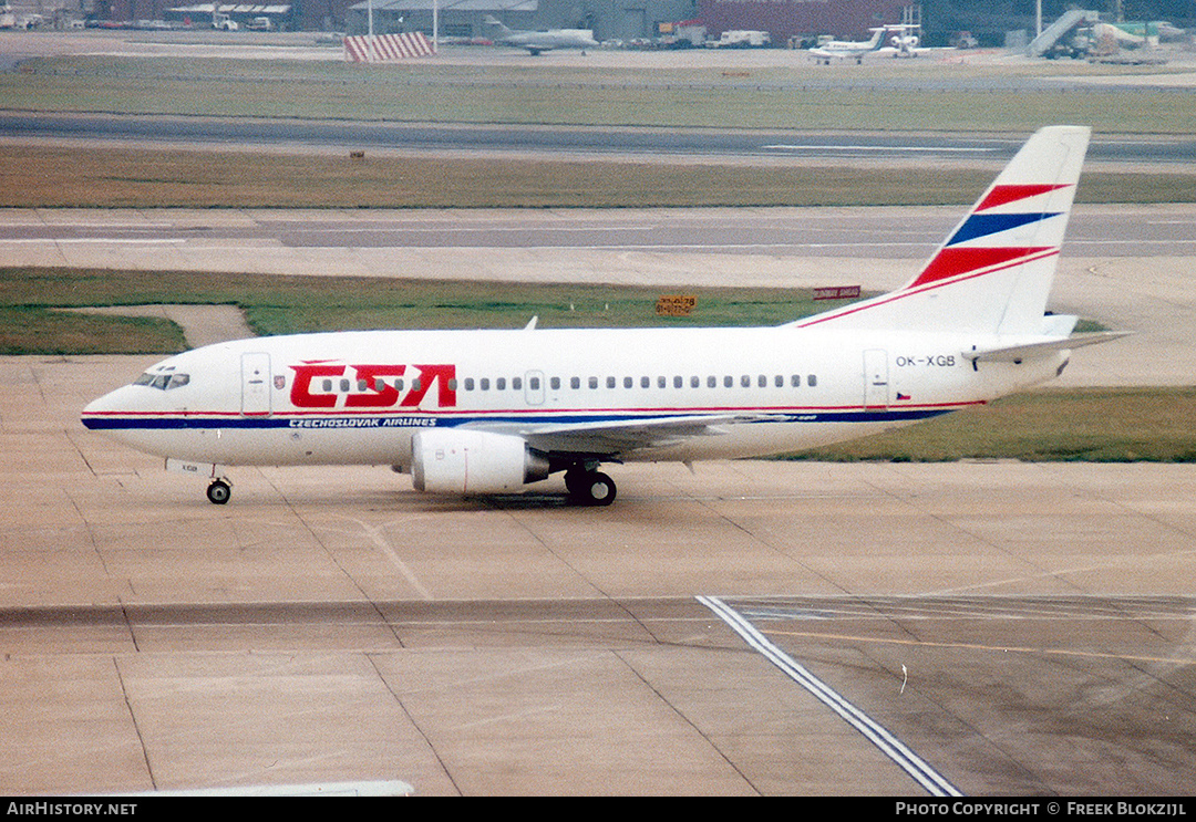 Aircraft Photo of OK-XGB | Boeing 737-55S | ČSA - Czech Airlines | AirHistory.net #340443