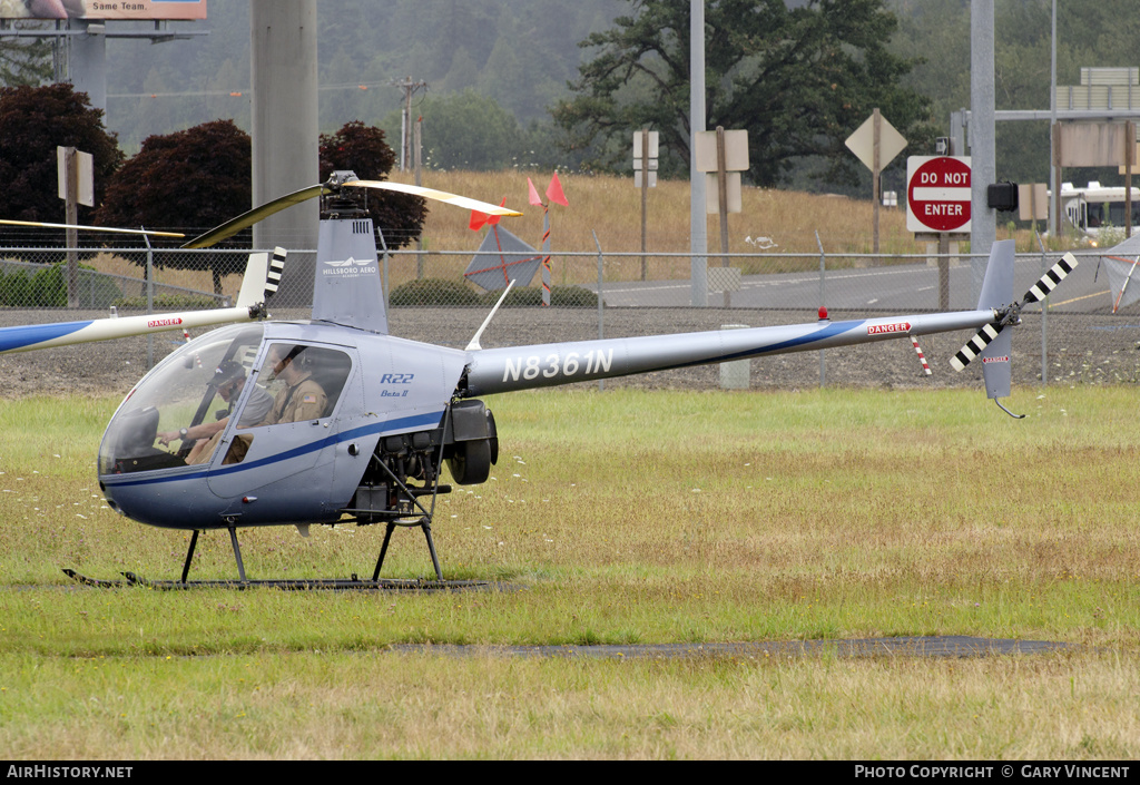 Aircraft Photo of N8361N | Robinson R-22 Beta II | Hillsboro Aero Academy - HAA | AirHistory.net #340496