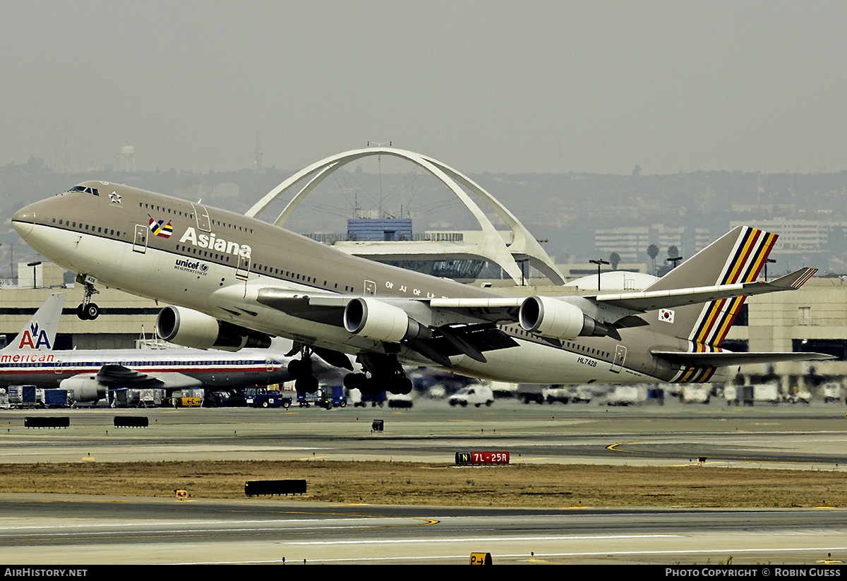 Aircraft Photo of HL7428 | Boeing 747-48E | Asiana Airlines | AirHistory.net #340501