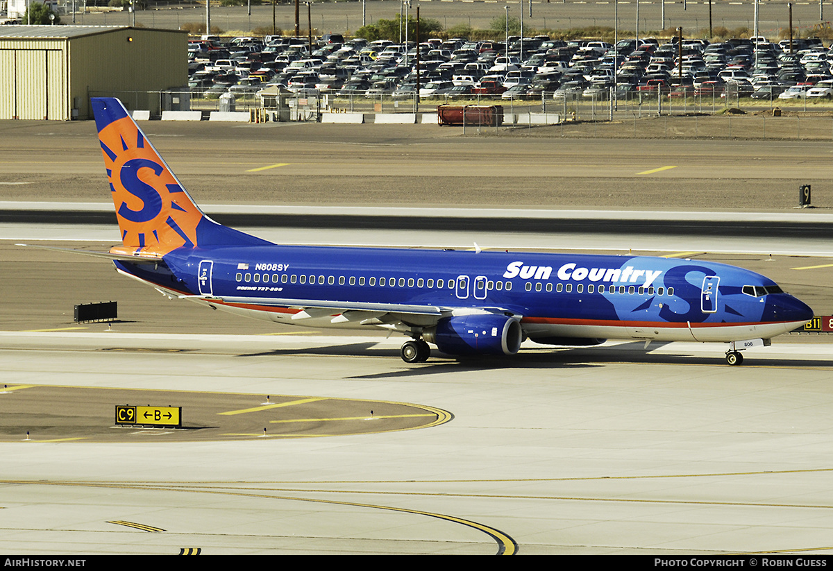 Aircraft Photo of N808SY | Boeing 737-8BK | Sun Country Airlines | AirHistory.net #340527