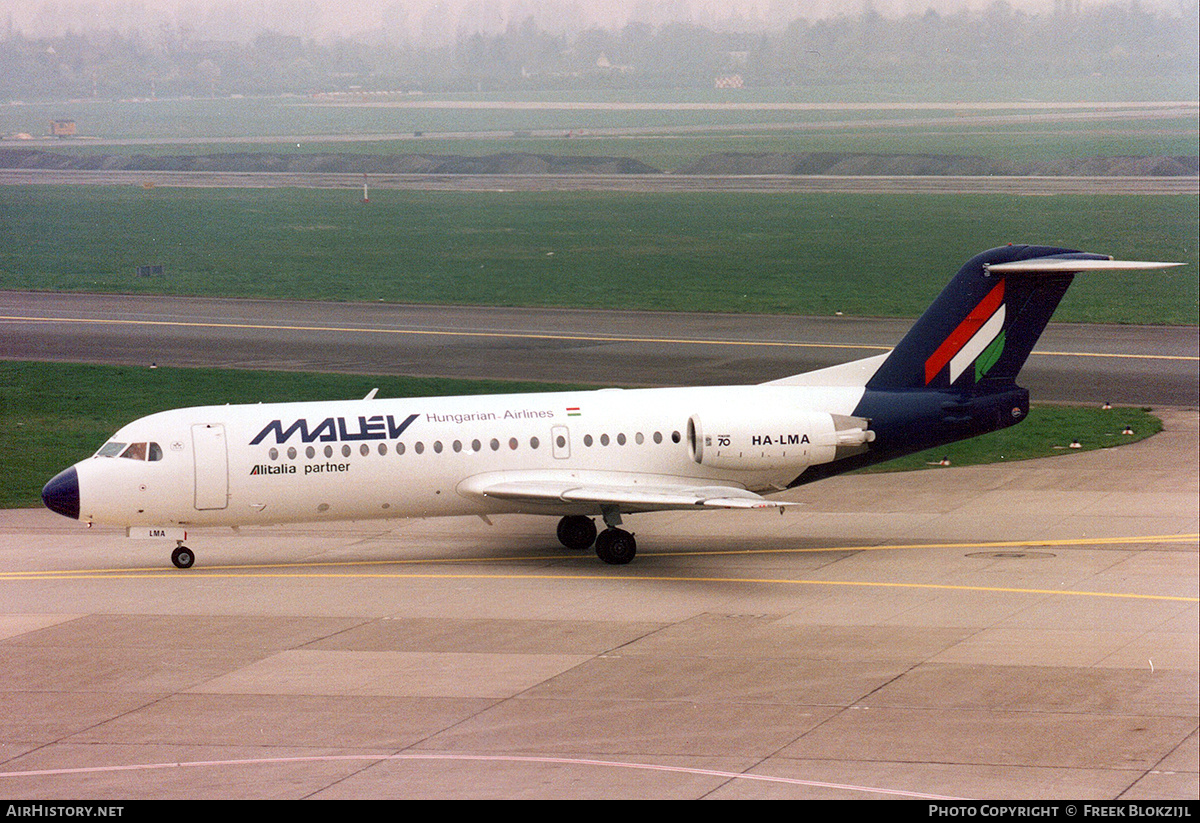 Aircraft Photo of HA-LMA | Fokker 70 (F28-0070) | Malév - Hungarian Airlines | AirHistory.net #340554