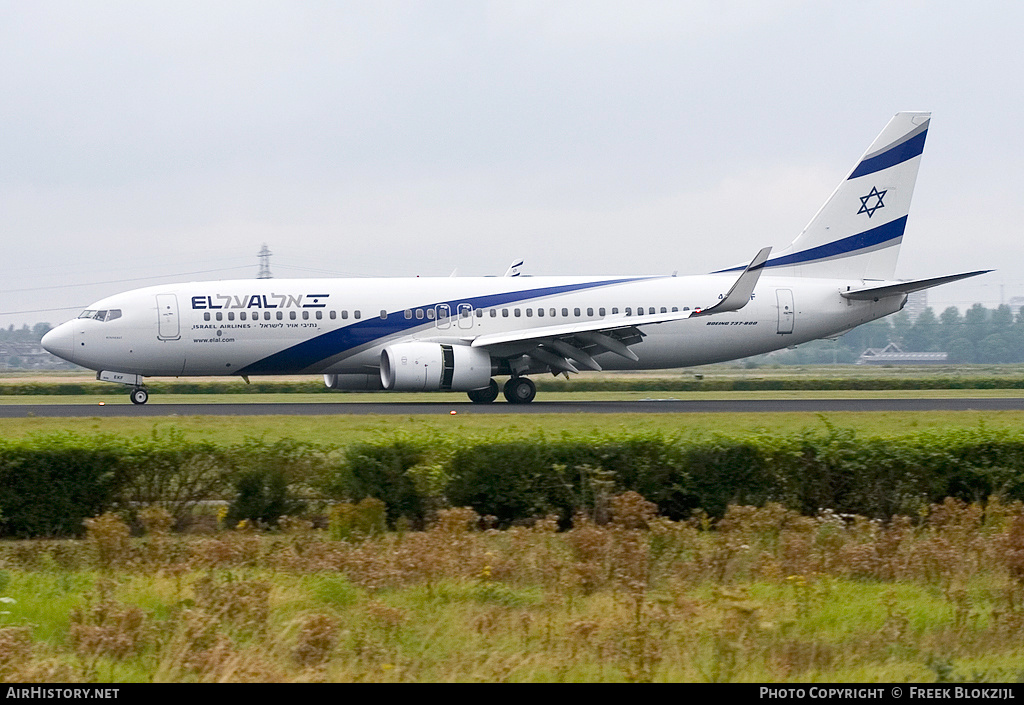 Aircraft Photo of 4X-EKF | Boeing 737-8HX | El Al Israel Airlines | AirHistory.net #340644