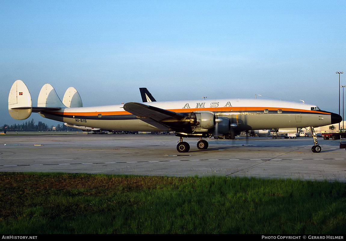 Aircraft Photo of HI-515 | Lockheed C-121C Super Constellation | AMSA - Aerolíneas Mundo | AirHistory.net #340646