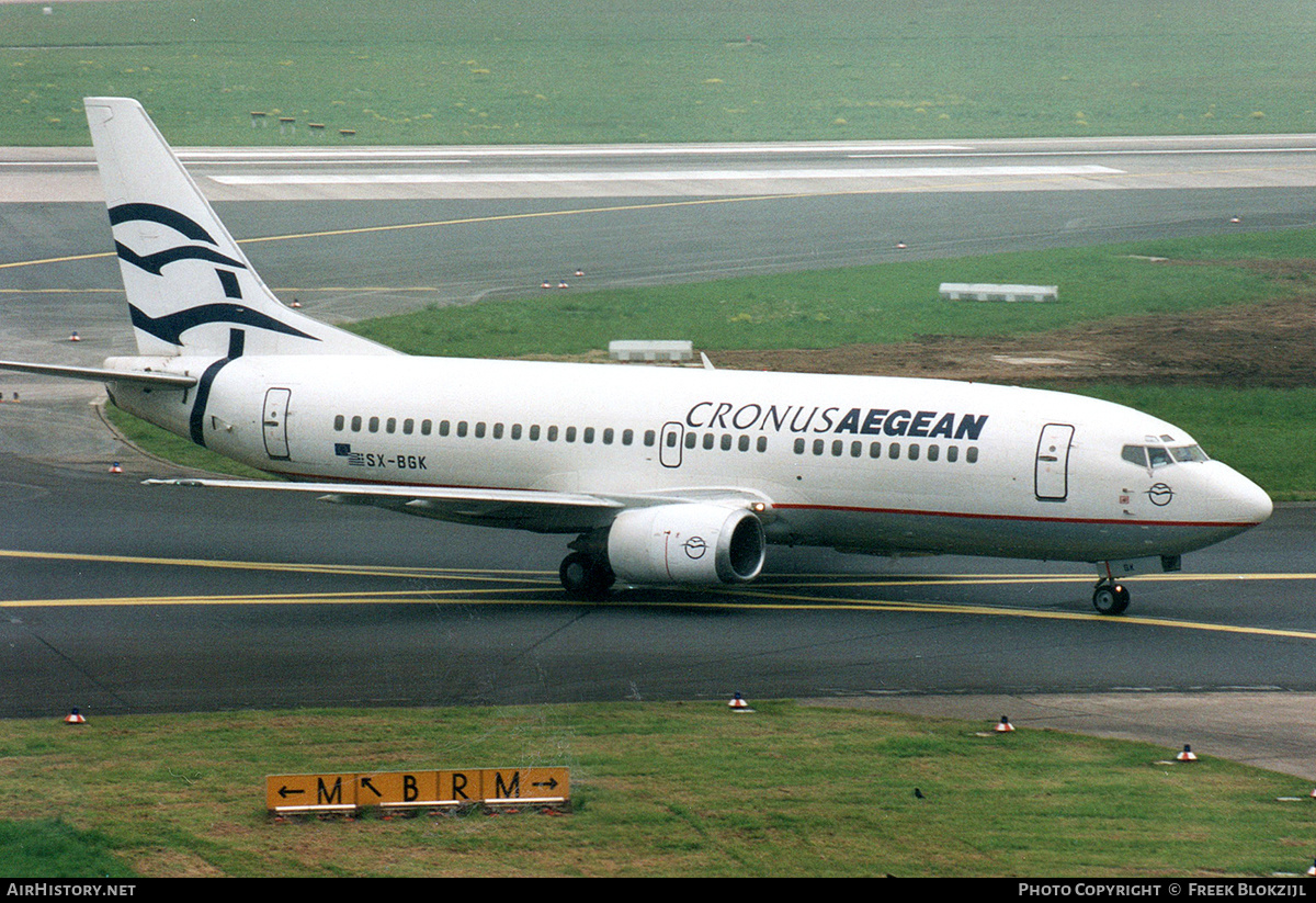 Aircraft Photo of SX-BGK | Boeing 737-3Y0 | Aegean Cronus Airlines | AirHistory.net #340652