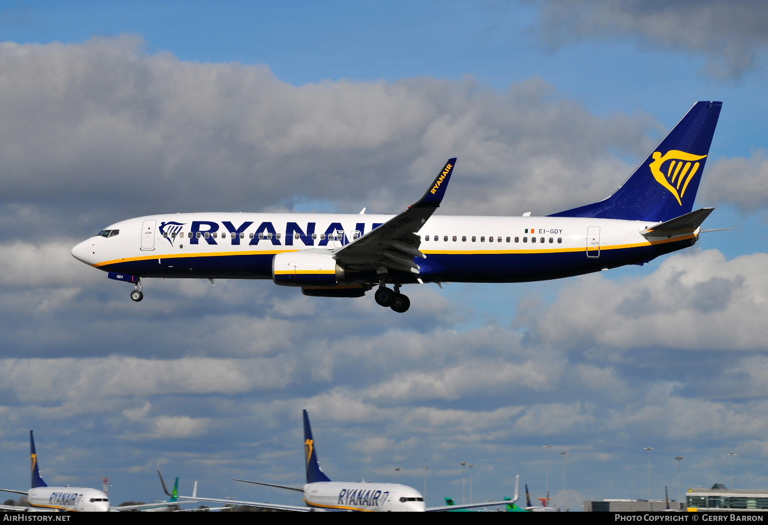 Aircraft Photo of EI-GDY | Boeing 737-800 | Ryanair | AirHistory.net #340656