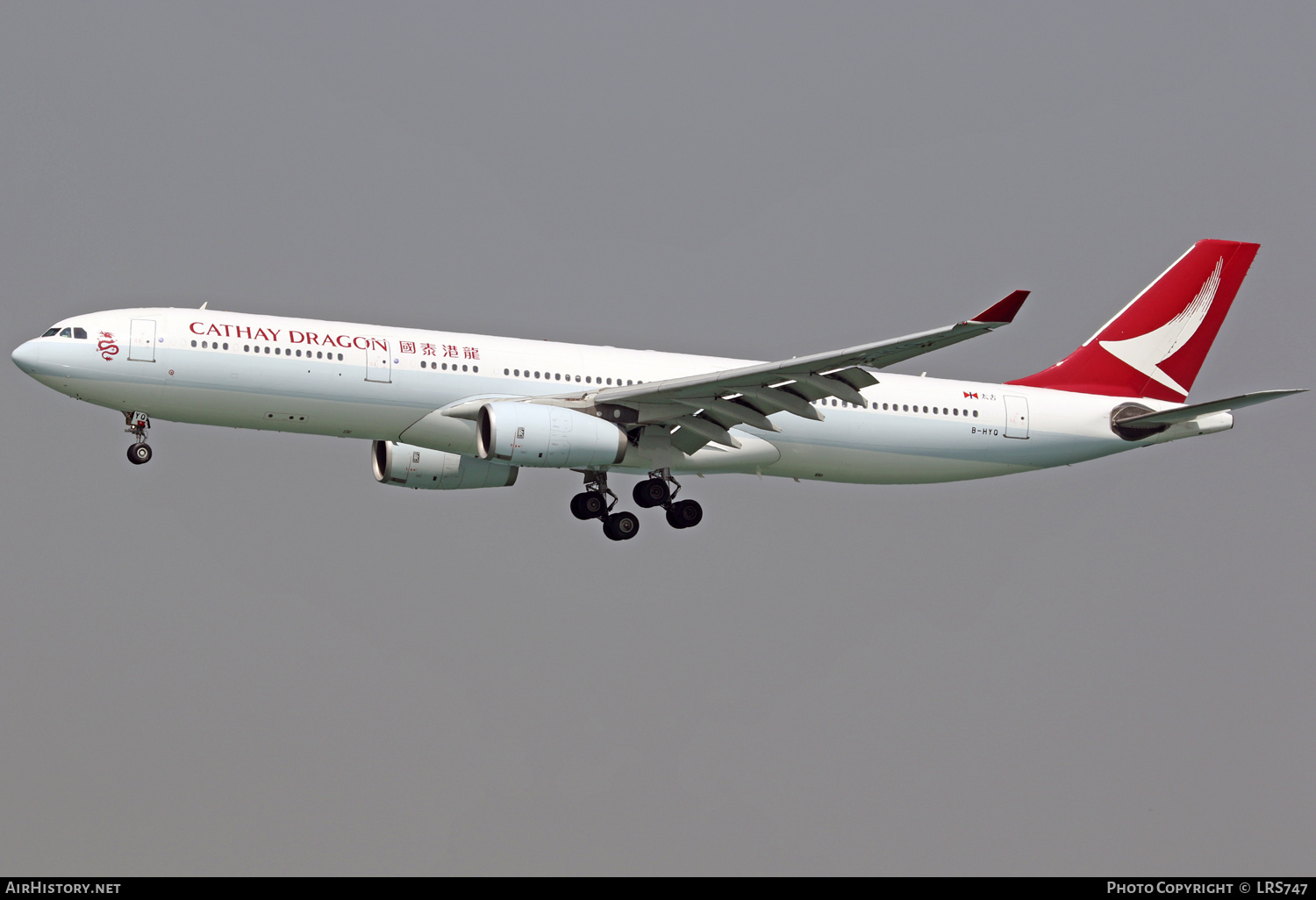 Aircraft Photo of B-HYQ | Airbus A330-343E | Cathay Dragon Airways | AirHistory.net #340710