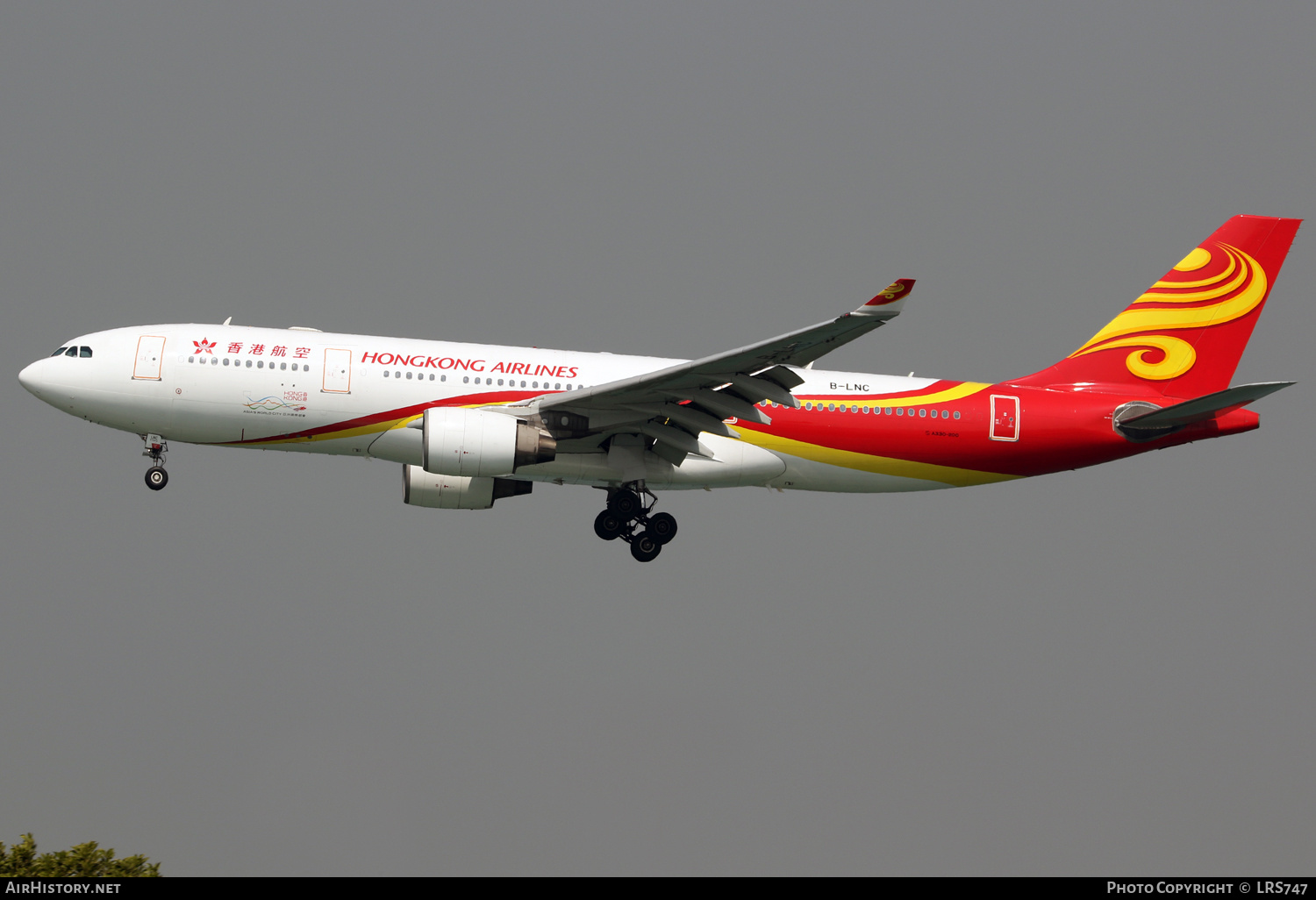 Aircraft Photo of B-LNC | Airbus A330-223 | Hong Kong Airlines | AirHistory.net #340718