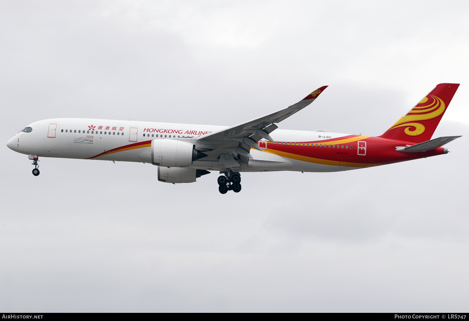 Aircraft Photo of B-LGC | Airbus A350-941 | Hong Kong Airlines | AirHistory.net #340721