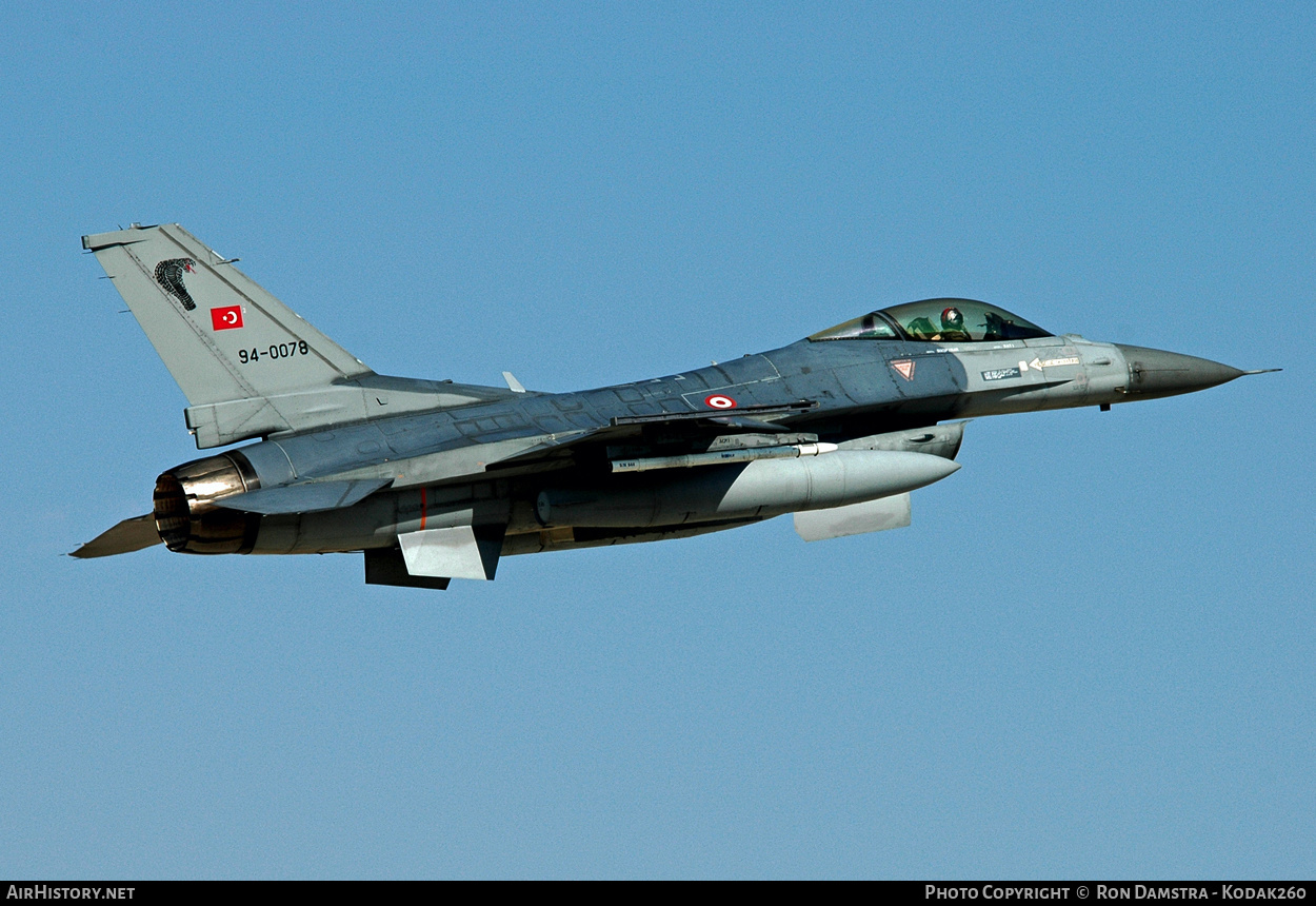 Aircraft Photo of 94-0078 | General Dynamics F-16C Fighting Falcon | Turkey - Air Force | AirHistory.net #340725