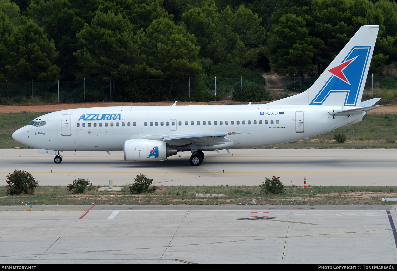 Aircraft Photo of EI-CXD | Boeing 737-76N | Azzurra Air | AirHistory.net #340769