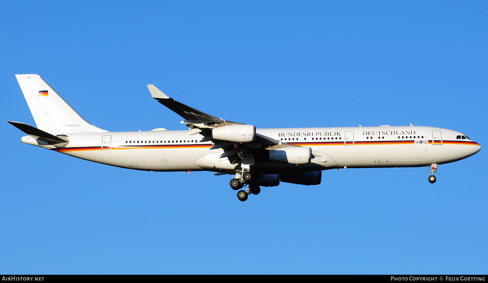 Aircraft Photo of 1602 | Airbus A340-313 | Germany - Air Force | AirHistory.net #340807