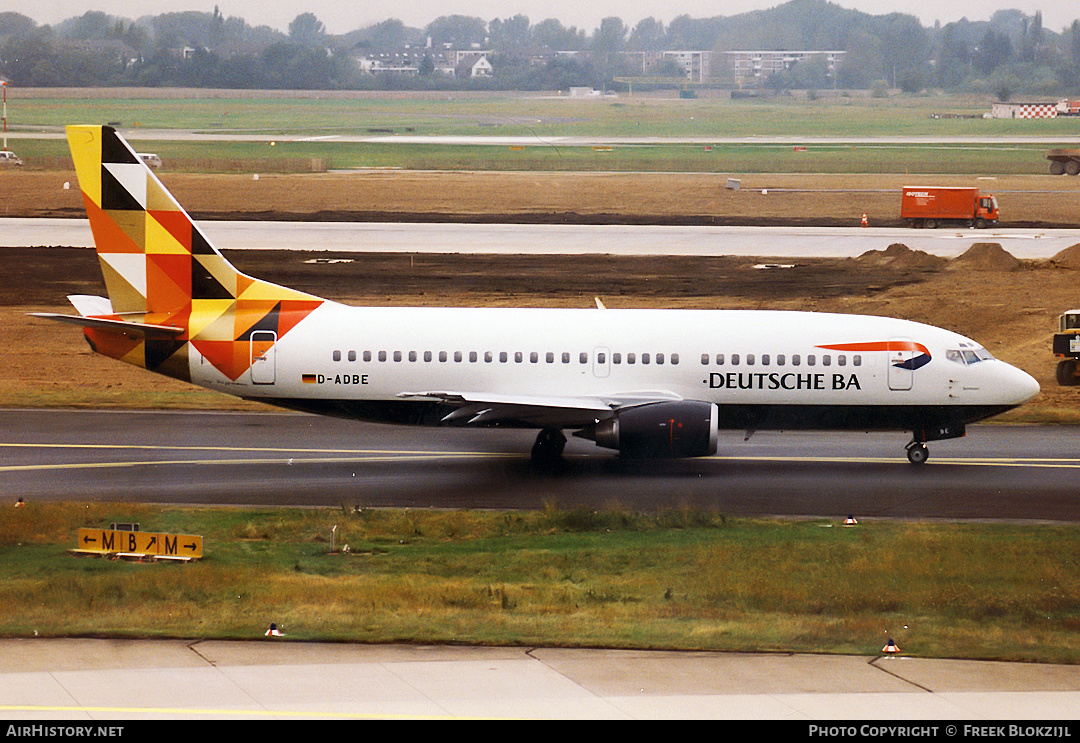 Aircraft Photo of D-ADBE | Boeing 737-3L9 | Deutsche BA | AirHistory.net #340834