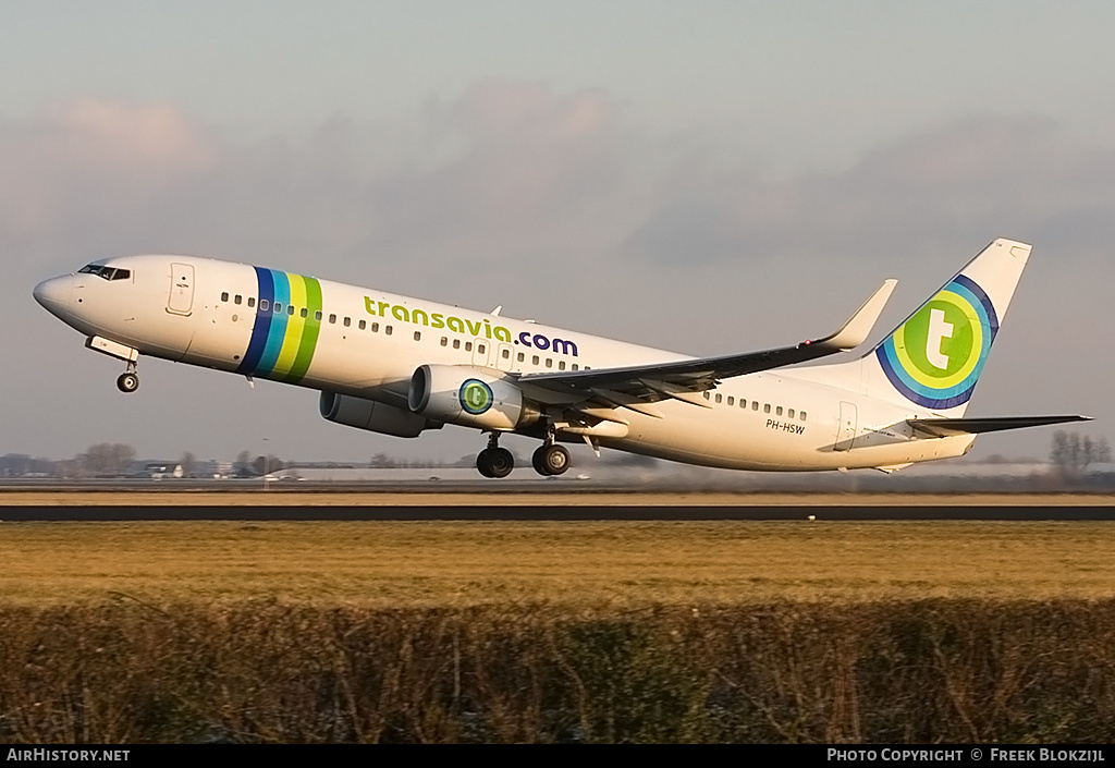 Aircraft Photo of PH-HSW | Boeing 737-8K2 | Transavia | AirHistory.net #340871